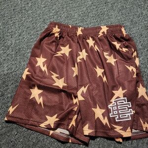 Authentic Eric Emanuel X BAPE Brown Miami Shorts (Men's Large) 🌟